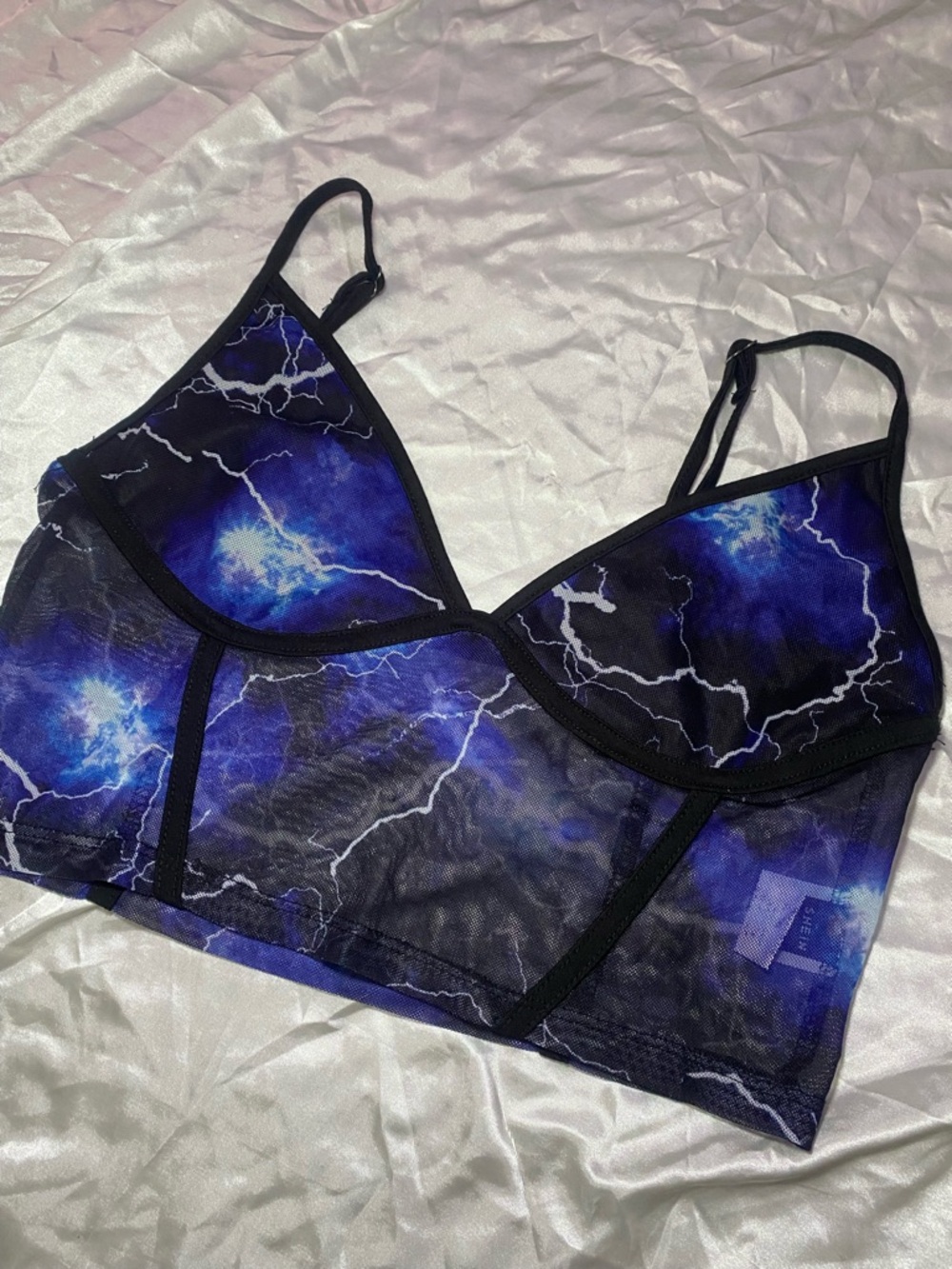 🔥lightning mesh tank top